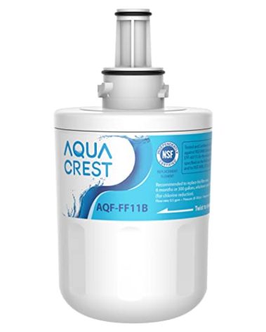 AQUA CREST DA29-00003G Refrigerator Water Filter, Replacement for Samsung DA29-00003G, DA29-00003B, DA29-00003A, Aqua-Pure Plus, HAFCU1, RFG237AARS, FMS-1, RS22HDHPNSR, RSG257AARS, WSS-1 (1 Pack)
