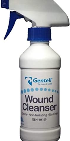 Gentell Dermal Wound Cleanser | Gentle, Non-Irritating | No Rinse - 16 Ounce Spray Bottle (Pack of 1)