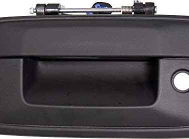 APDTY 141404 Replacement Tailgate Handle; Textured Black; Compatible with 2016-2019 Chevrolet Silverado or GMC Sierra 1500 2500 3500 Pickup; Models Without Backup Camera; GM1915132, 23448679