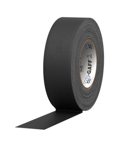 Pro Gaffer Gaffers Tape, 2 in x 55 yd, Black