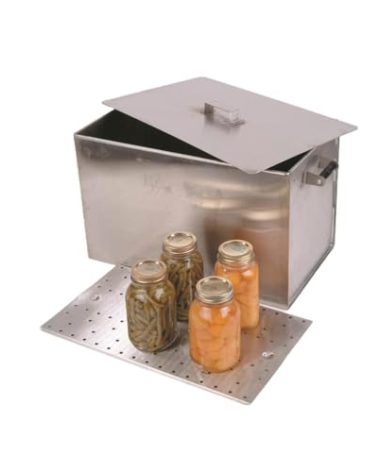 Lehman's Amish Made Stainless Steel Stovetop Water Bath Canner Stockpot 50 Quart