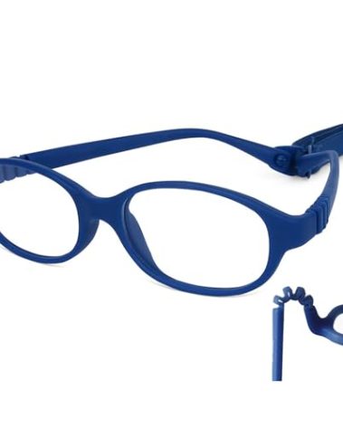 AQWANO Children Optical Glasses Frame TR90 Flexible Bendable One-piece Safe Eyeglasses Girls Boys Oval Blue