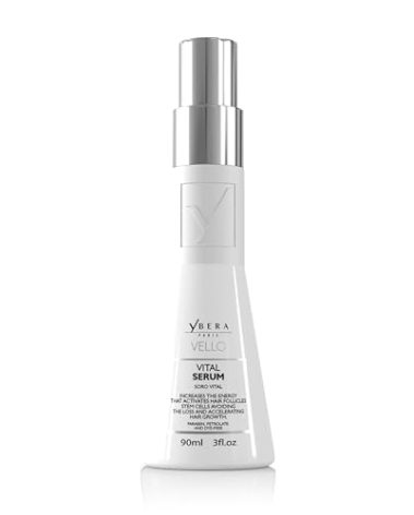 YBERA PARIS Vello Vital Serum | Combats Hair Loss | Restores Vitality | Accelerate Hair Growth | Ideal for Men and Women with Capillary Atrophy | 3 oz