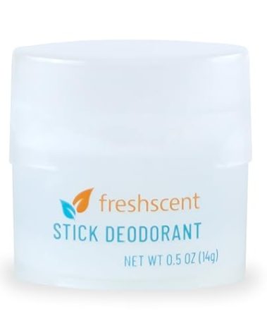 (144 Pack) Freshscent 0.5 oz. Stick Deodorant, Travel Size, Alcohol Free, light fragrance, bulk packed and perfect for donations.