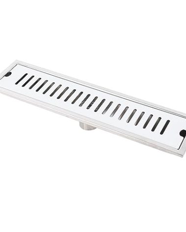 16 Inch Linear Shower Drain, Easy Installation Rectangular Shower Floor Drain Large Drainage Capacity for Bathrooms