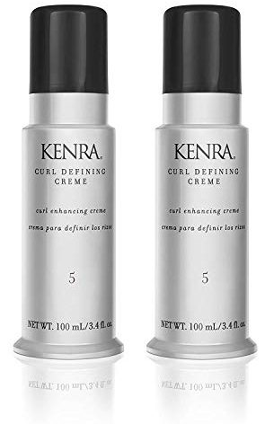 Kenra Curl Defining Crème 5 | Texture Enhancing Styler | Tames Frizz & Flyaways | Refines and Seperates Curls & Waves | Helps Resist Humidity | Medium To Coarse Hair | 3.4 fl. oz. (2-Pack)