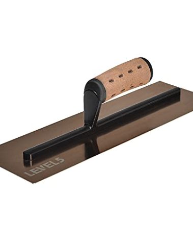 LEVEL5 14" x 4.75" 0.7 MM Flat Drywall Trowel | Triple-Hardened Stainless Steel, High-Impact Handle | Sheetrock Gyprock Wall-Board Plasterboard | 4-962