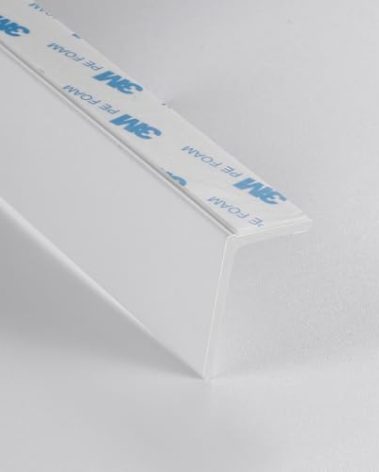 ZSTARR Blackout Light Blockers Side Tracks Custom PVC Light Blockers for Window Shades and Blinds Side Tracks for Blackout Shades Light Blocking Strips for Bedroom (Sample 5.9'' 1pcs)