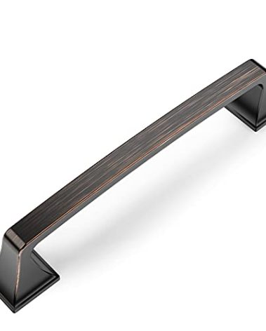 Amerdeco 10 Pack Oil Rubbed Bronze Cabinet Pulls 6-1/4 Inch(160mm) Hole Center Cabinet Hardware Kitchen Cabinet Handles for Bathroom Drawer Pulls Dresser Pulls ZH0002