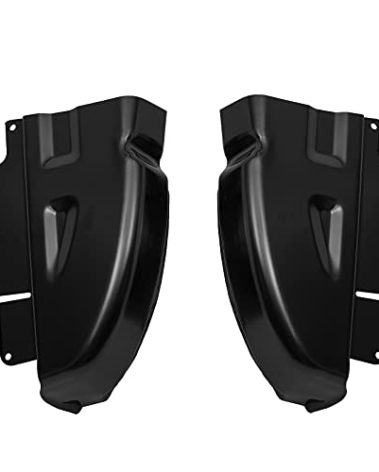 KUAFU Cab Corners Compatible with 2002-2009 Dodge RAM 1500 2500 3500 4DR Quad Club Cab Pickup Rust Repair Panel Steel Electrophoresis Black (Pair)