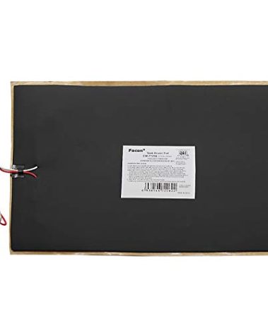 Facon 12" x 18" RV Tank Heater Pad with Thermostat, Prevents Freezing for 50 Gallons Fresh/Grey/Black Holding Water Tanks, 12Volts DC, QAI Certified