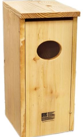 Made in USA, Premium Pine Wood Duck House, Ready to Install Nesting Box for Wood Ducks and Hooded Mergansers