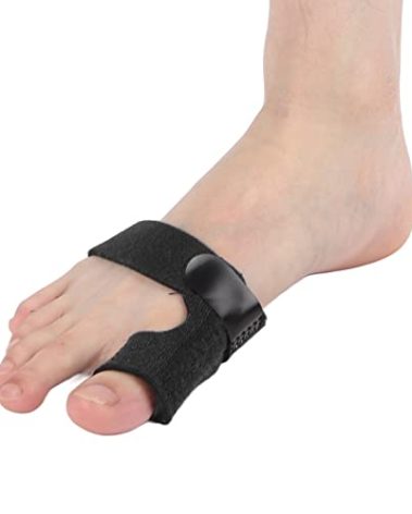 Toe Brace, Multi Adhesive Toe Fracture Fixator, Hallux Valgus Correction Splints, Toe Protectors Support Brace for Men Women(Black)