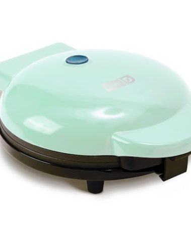 DASH 8” Express Electric Round Griddle for for Pancakes, Cookies, Burgers, Quesadillas, Eggs & other on the go Breakfast, Lunch & Snacks - Aqua