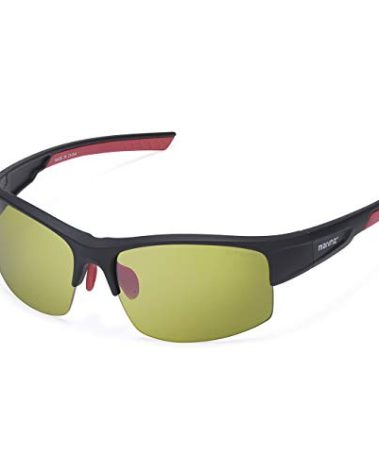 maivnz High Definition Golf Ball Finder Sport Glasses for Men Women Golf Sunglasses Golfing Glasses (Black/Green)