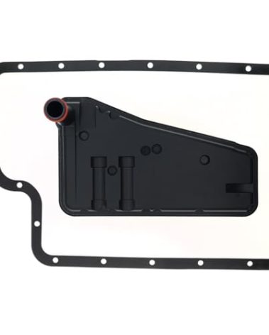 E4OD 4R100 4WD Transmission Filter with Pan Gasket Kit Replacement TF-172 F6TZ-7A098-BB Compatible with 1989-2005 Bronco Excursion Expedition F-150 Heritage F-250 HD Super Duty F-350 Navigator