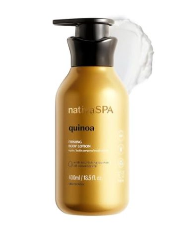 Nativa SPA by O Boticario Quinoa Hydrating Body Lotion, Fragranced Skin Moisturizer with Purified Quinoa Drops, 13.5 Ounce