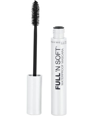 Maybelline Full 'N Soft Waterproof Mascara, Very Black, 1 Count