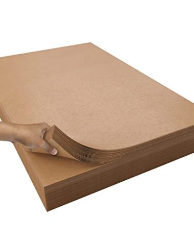 Kraft Paper Sheets - 15 x 20 in. - 240 Sheets of Brown Wrapping Paper – Heavy Duty Craft Paper for Shipping - Light Brown Construction Paper - 80 GSM - 1000 Square feet