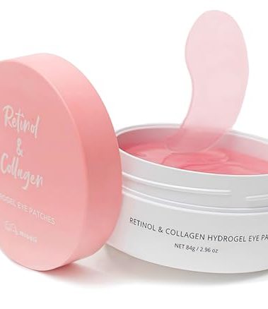 misoli Retinol & Collagen Under Eye Patches - Under Eye Patch for Puffy Eyes & Bags, Dark Circles and Puffiness, Cooling Patches for Skincare, Under Eye Patchess for Beauty & Personal Care