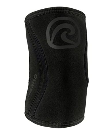 Rehband Elbow 5mm Compression Sleeve, Neoprene Elbow Sleeves for Weightlifting, Anatomical Design, Non-Slip & Close Fitting, Elbow Support Unisex, Colour:Carbon/Black, Size:Large
