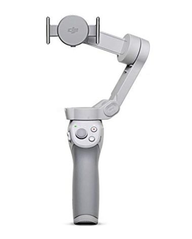 DJI OM 4 - Handheld 3-Axis Smartphone Gimbal Stabilizer with Grip, Tripod, Gimbal Stabilizer Ideal for Vlogging, YouTube, Live Video, Phone Stabilizer Compatible with iPhone and Android
