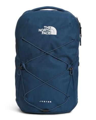 The North Face Jester Everyday Laptop Backpack | Commuter Daypack with Water Repellent Finish, 16" Laptop Sleeve, Huge Main Compartment, Shady Blue/TNF White-NPF, One Size