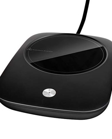 Misby Mug Warmer for Desk Use, Auto Shut Off, Gravity-Induction Warmer for Coffee Lovers - Christmas/Birthday Gift (Deep Black)