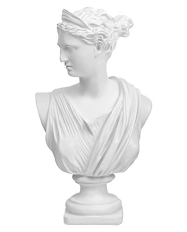 Norrclp 12.5in Greek Statue of Diana, Classic Roman Bust Greek Mythology Sculpture for Home Decor