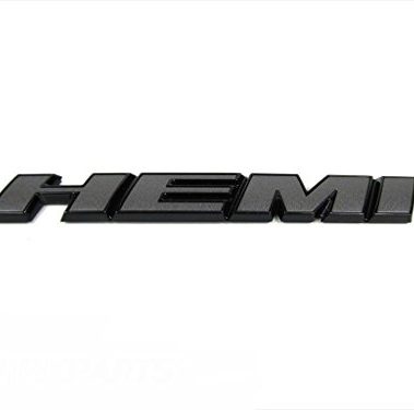 New Oem Mopar 15-16 Dodge Challenger Gray Black Hemi Fender Emblem Badge Nameplate 68292587AB