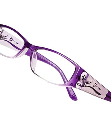 EYEBOGO Kaylee Stylish Reading Glasses for Women, Readers for Women, Womens Reading Glasses (Purple, 4.00)