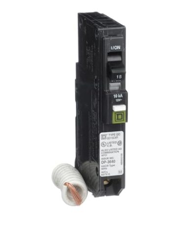 Square D by Schneider Electric Square D - QO115CAFI QO15A Arc Fault Breaker, Black