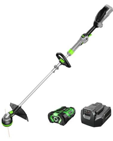 EGO Power+ String Trimmer, Battery Powered, 15" Trimmer for Weeds and Grass with POWERLOAD, Telescopic Aluminum Shaft, Includes 56V 2.5Ah Battery and Charger - ST1511T