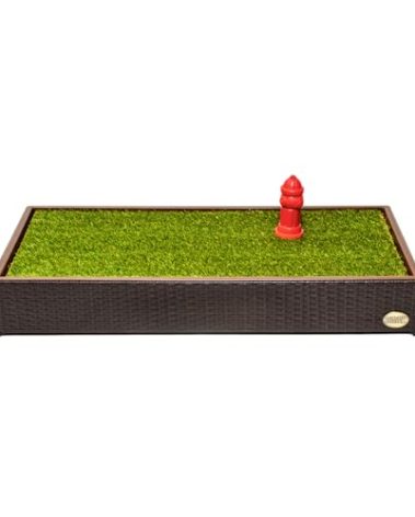 Porch Potty Artificial Grass Potty Pads Without Sprinklers - Standard Size 26x50x7 Reusable Potty Training Pad - Washable Pee Pad for Dogs - Instant Drainage - Quick Absorb - 4x2 Feet Grass Area