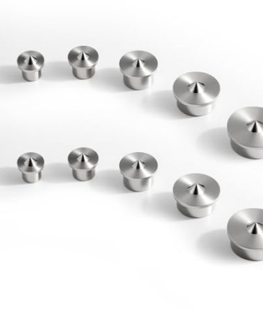 12PCS Stainless Steel Dowel Pin Centers Drilling Hole Tool Set Solid Doweling Marker Centering Pins Transfer Plugs Drill Hole Tool for Woodworking Tools Accessories (5/32" 3/16" 1/4" 5/16" 3/8" 1/2")