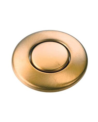 INSINKERATOR Air Switch Decorative Button for INSINKERATOR Dual Outlet Garbage Disposal Air Switch Kit, STC-BB, Brushed Bronze