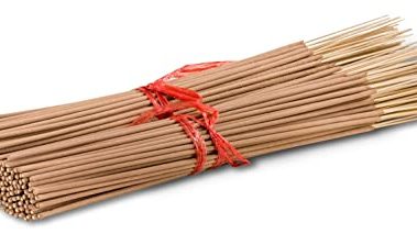 2 Bundles Unscented 200 Wood Pulp 11'' Incense Sticks Per Bundle Premium Natural Uncolored (Punk Sticks) 2 Pack. Add Any Aroma Depot Fragrance Oils to Make Your own Scented Sticks.