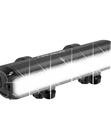 2600 Lumens Bike Lights,USB Rechargeable Bicycle Lights,Super Bright 5 LED Bike Lights for Night Riding,Waterproof Bike Headlight with Power Bank Function,4 Light Modes