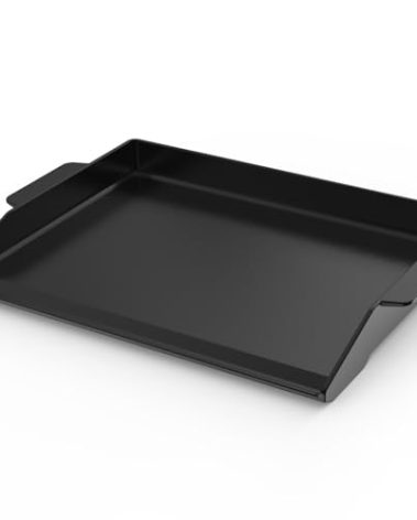 Onlyfire Universal Cast Iron Cooking Griddle, Pre-Seasoned Nonstick Coating Griddle Flat Top Grill Plate with Extra High Sidewalls for All Gas Grills and 4 Burner Range Oven, 23" x 16"