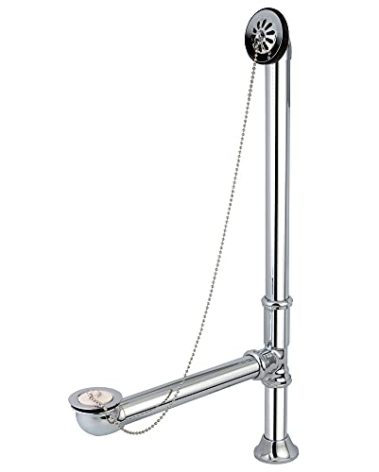 Kingston Brass CC2091 Brass Claw Foot Bath Drain, 27-Inch,Polished Chrome