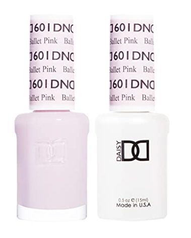 DND Gel Polish Set, Pink Collection, UV/LED Gel Polish and Air Dry Nail Lacquer, Matching Chip-Free Polish Duo, 601 Ballet Pink, 0.5 Fl Oz