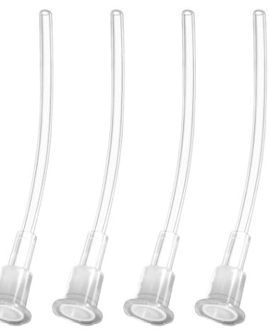 YARRAMATE 4Pcs Spray Straw Replacement for Kitchen Oil Sprayer Bottle, 4.72in/12cm Replacement Pipes for Cooking 16oz/470ml Olive Oil Glass Dispenser Bottle, Replace Oil Spray Tube Set