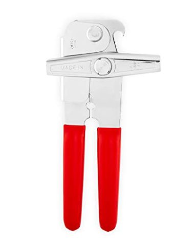EZ-DUZ-IT Deluxe Can Opener with Red Grips