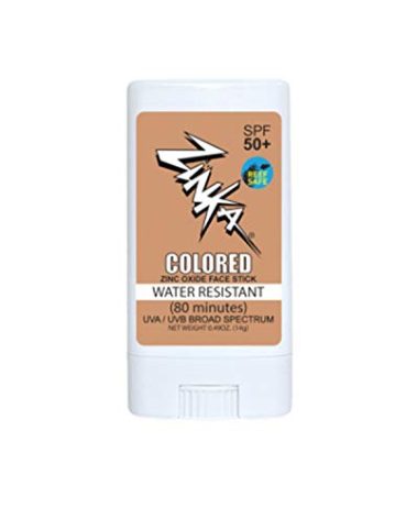 Zinka Sunscreen SPF 30 All Natural Vegan Mineral Light Beige Colored Face Stick