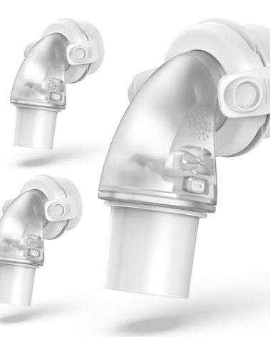 3PCs Replacemet Swivel Elbow Connector for Airfit F20 F30, 22mm Connectors for Airtouch F20 & F30 Series, ItAll Supplies for CPAP Users (3 Packs)