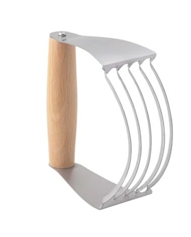 Mrs. Anderson’s Baking Professional 5-Blade Pastry Cutter and Dough Blender, Stainless Steel Blades with Wood Handle