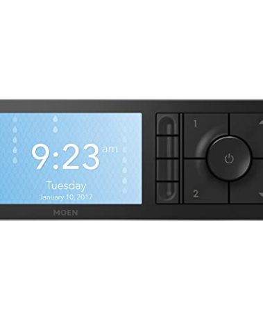 Moen Matte Black Smart Shower 4-Outlet Digital Water Controller for Thermostatic Shower Valve, TS3304BL