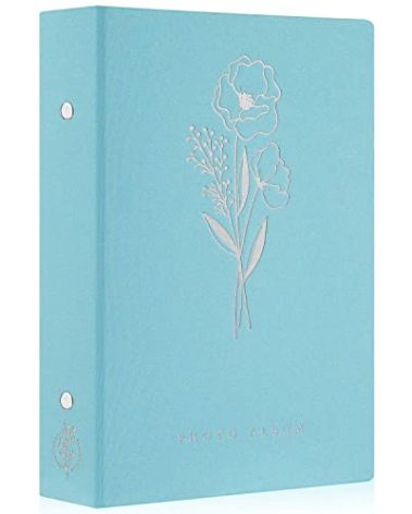 Lanpn Photo Album 4x6 300 Pockets, Linen Photo Albums Holds 300 Horizontal Pictures Only Teal