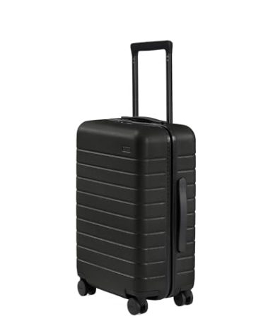 Away Carry-On Luggage, Lightweight Hardside Suitcase with Spinner Wheels, 22 Inch Airline Approved, TSA Lock, Jet Black