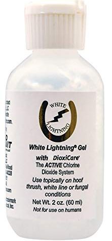 Grand Circuit 2 Oz White Lightning Gel with Dioxicare Use Topically on Hoof Thrush, White Line, or Fungal Conditions